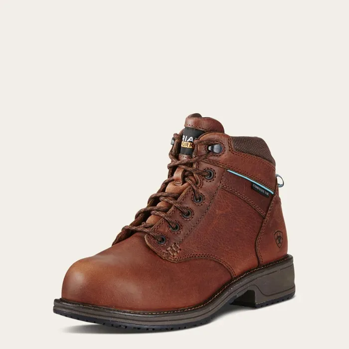 Casual Work Mid Lace SD Composite Toe Work Boot Nutty Brown Women Ariat Work Boots and Shoes