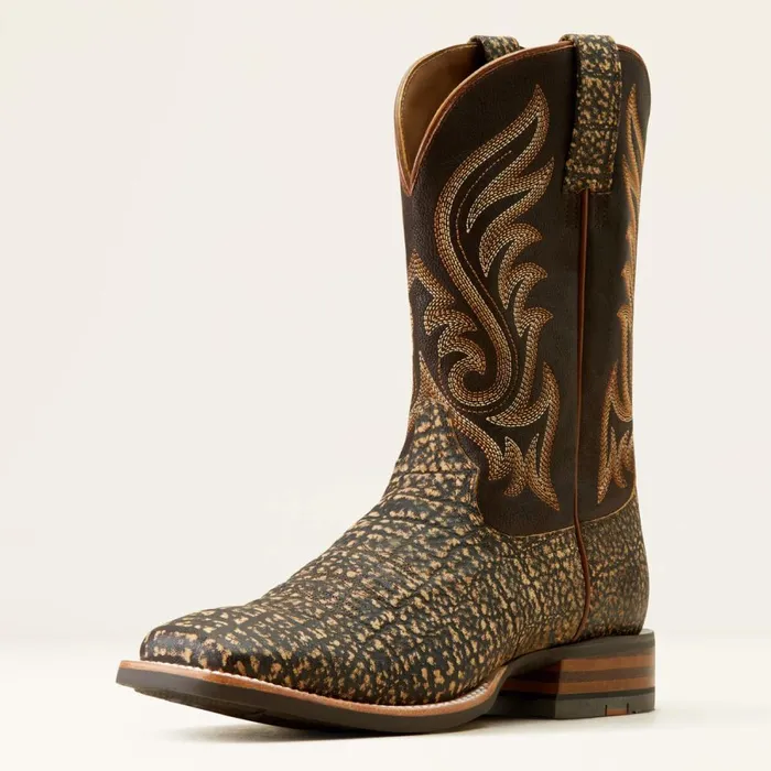 Cattle Call Cowboy Boot Muddy Elephant Printdark Chocolate Men Ariat Western Boots