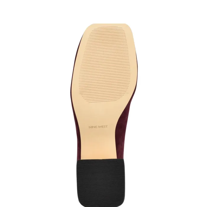 Caven Block Heel Pumps Dark Red Women Nine West Pumps Caven Block Heel Pumps Dark Red Women Nine West Pumps