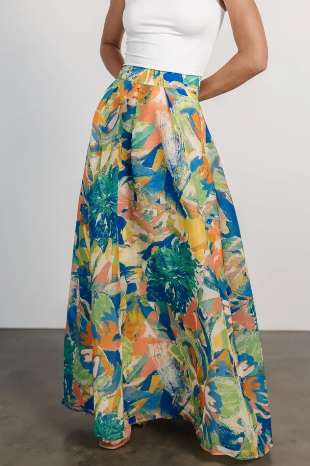 Cayman Maxi Skirt Blue Multi Women Baltic Born Skirts