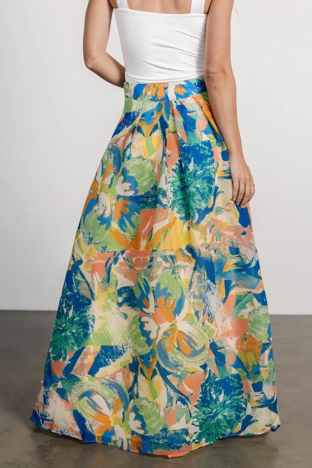 Cayman Maxi Skirt Blue Multi Women Baltic Born Skirts