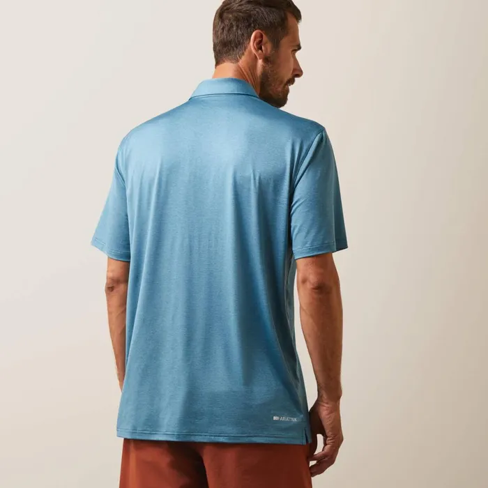 Charger 20 Polo Eurasian Teal Men Ariat TShirts and Polos Charger 20 Polo Eurasian Teal Men Ariat TShirts and Polos
