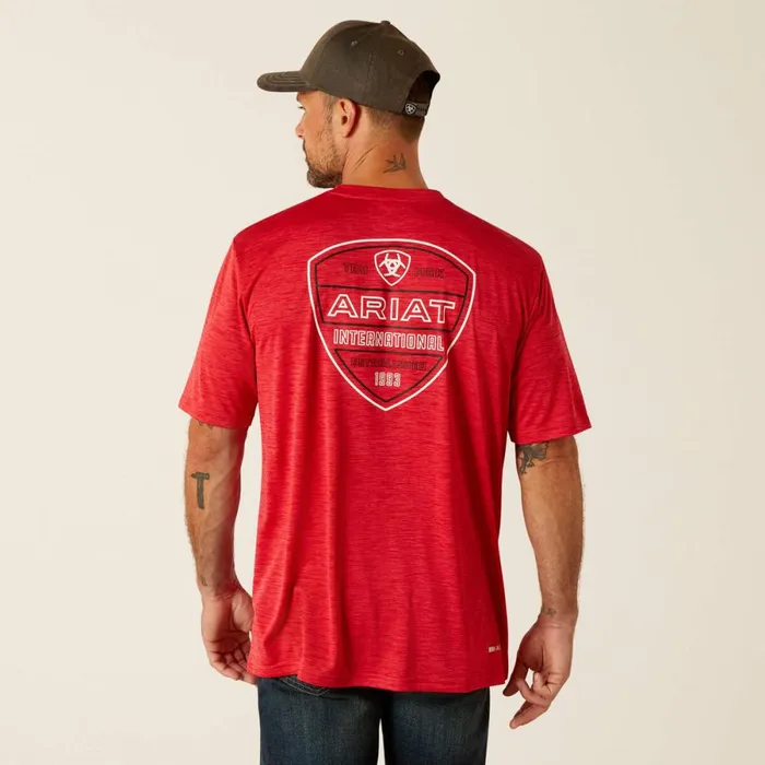 Charger Crestline TShirt Chili Pepper Men Ariat TShirts and Polos Charger Crestline TShirt Chili Pepper Men Ariat TShirts and Polos