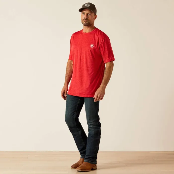 Charger Crestline TShirt Chili Pepper Men Ariat TShirts and Polos Charger Crestline TShirt Chili Pepper Men Ariat TShirts and Polos