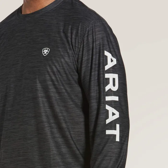 Charger Logo TShirt Charcoal Heather Men Ariat TShirts and Polos Charger Logo TShirt Charcoal Heather Men Ariat TShirts and Polos