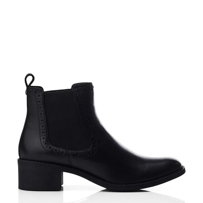 Chelsea Boots Women Moda In Pelle Millia Black Leather