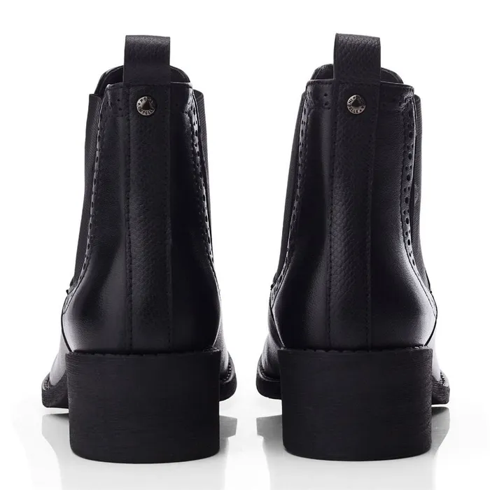 Chelsea Boots Women Moda In Pelle Millia Black Leather