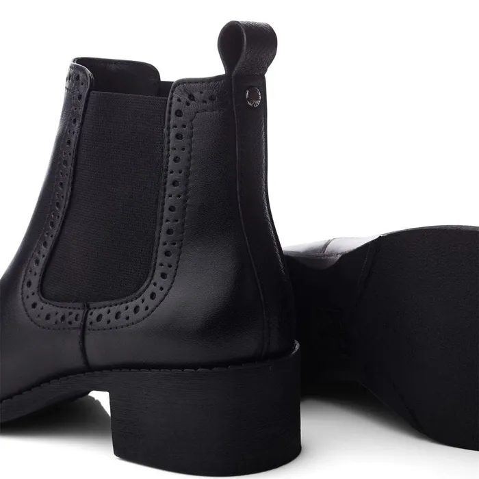 Chelsea Boots Women Moda In Pelle Millia Black Leather