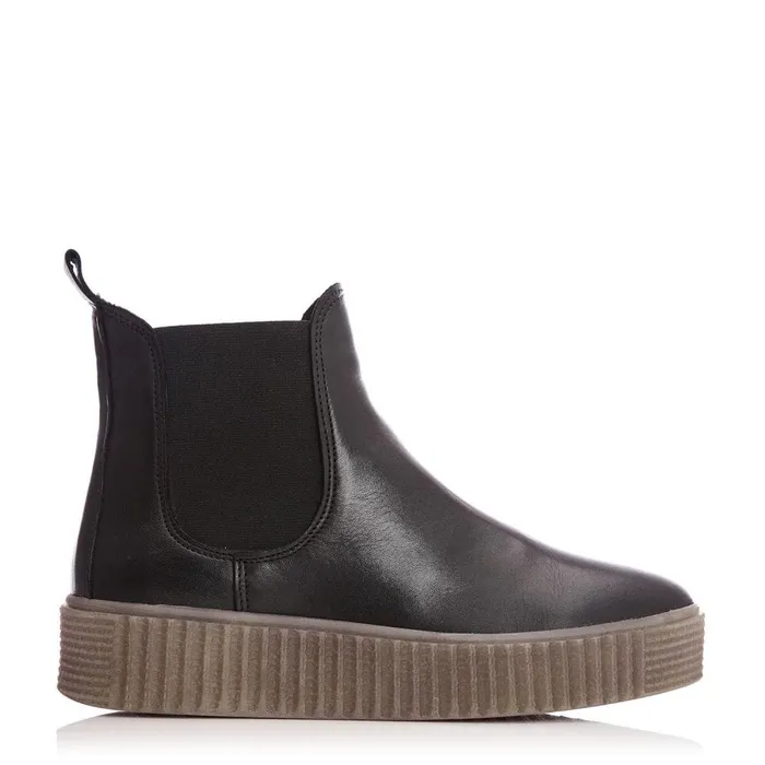 Chelsea Boots Women Moda In Pelle Shoon Sh Illom Black Leather