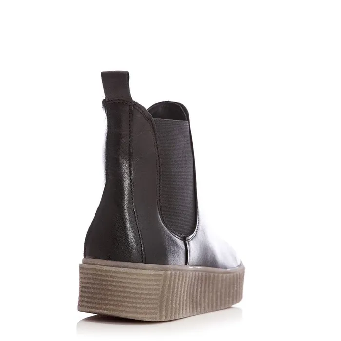 Chelsea Boots Women Moda In Pelle Shoon Sh Illom Black Leather