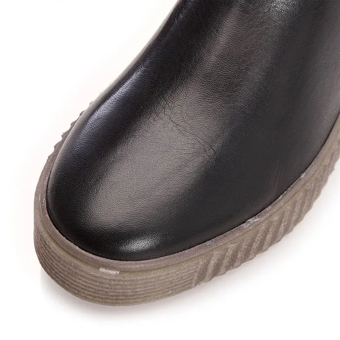 Chelsea Boots Women Moda In Pelle Shoon Sh Illom Black Leather
