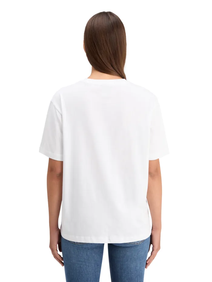 CHEST ARTWORK LOOSE FIT TSHIRT White Women Scotch and Soda Tops and TShirts