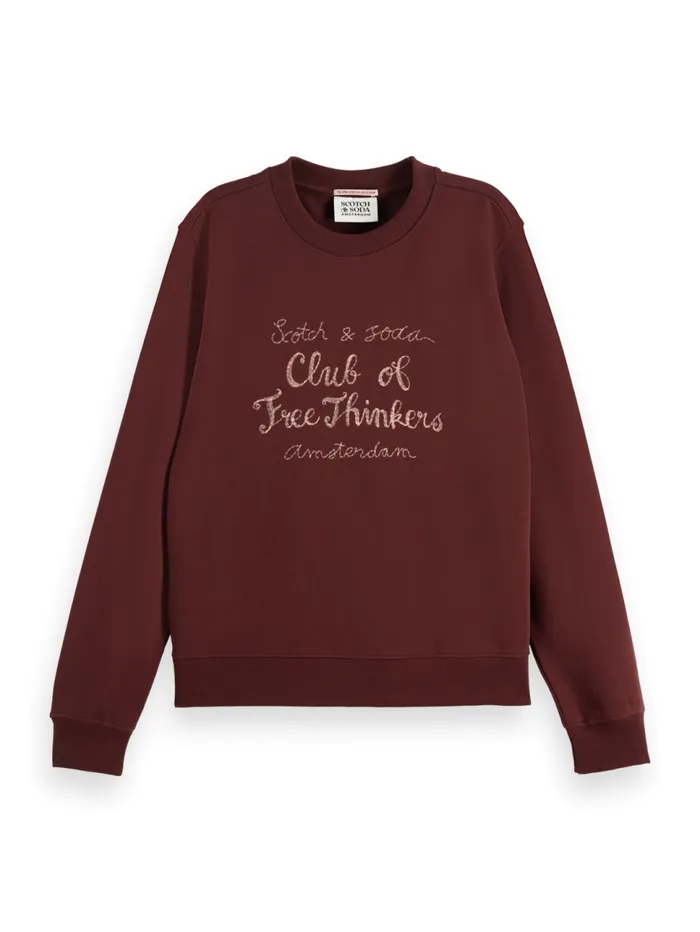 Chest Artwork Regular Fit Sweatshirt Bordeaux Women Scotch and Soda Sweatshirts and Hoodies Chest Artwork Regular Fit Sweatshirt Bordeaux Women Scotch and Soda Sweatshirts and Hoodies