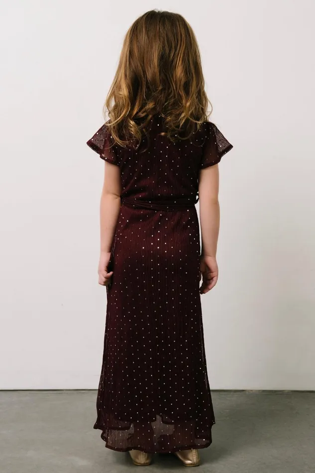 Child Grace Sparkle Gown Mulberry Women Baltic Born Flower Girl Child Grace Sparkle Gown Mulberry Women Baltic Born Flower Girl