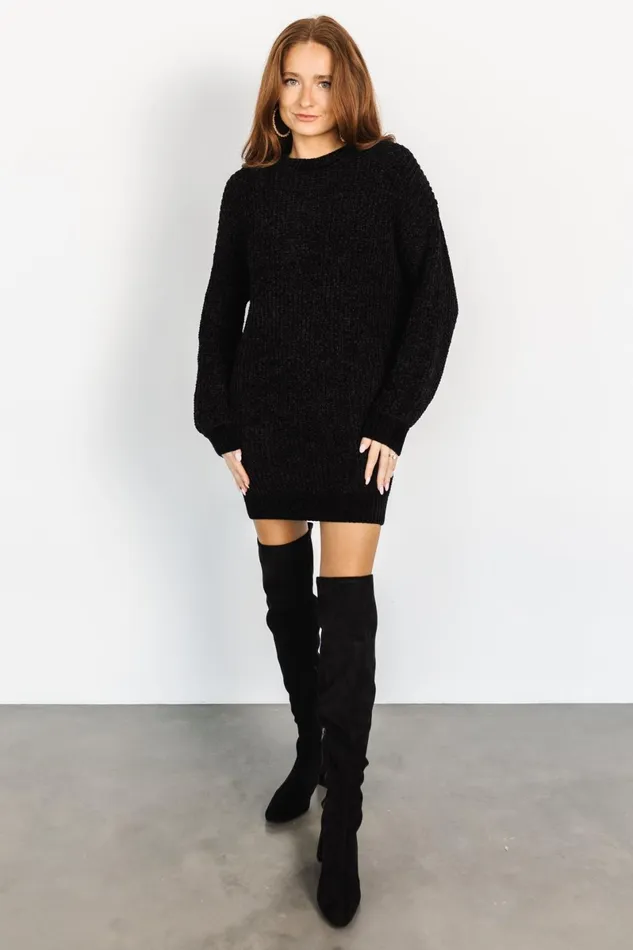 Christa Sweater Dress Black Women Baltic Born Sweaters