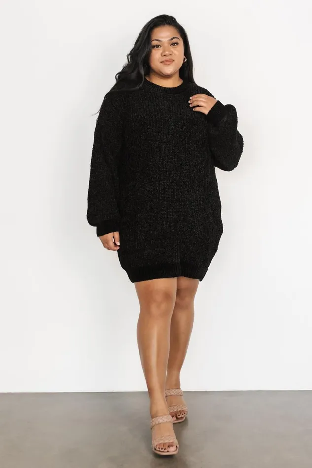Christa Sweater Dress Black Women Baltic Born Sweaters Christa Sweater Dress Black Women Baltic Born Sweaters
