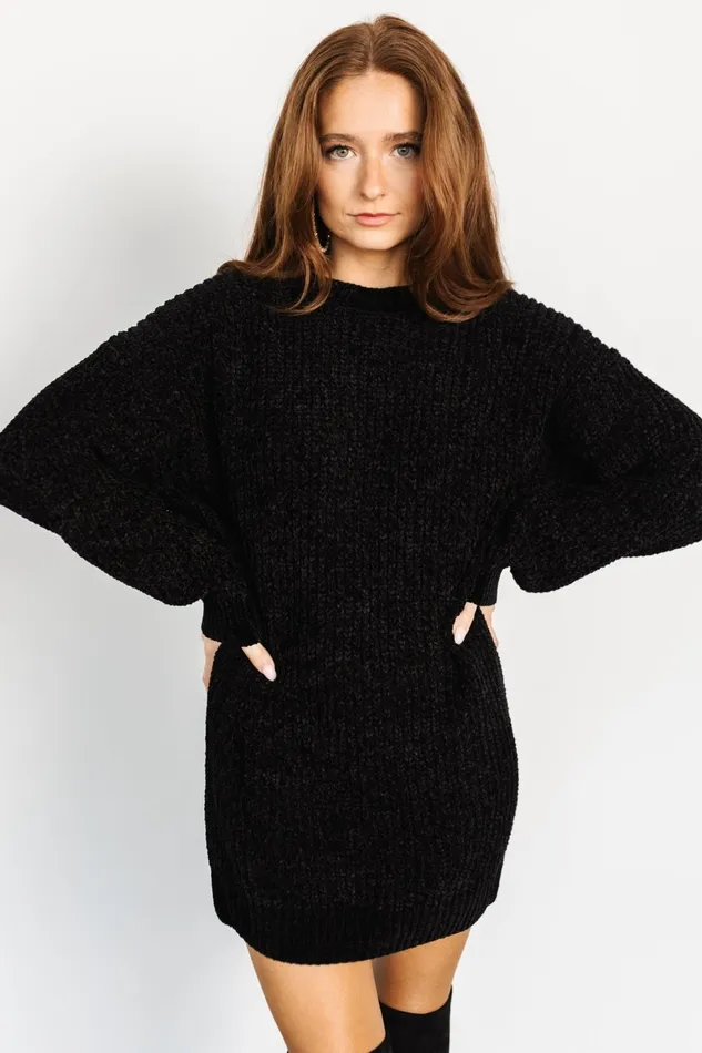 Christa Sweater Dress Black Women Baltic Born Sweaters Christa Sweater Dress Black Women Baltic Born Sweaters