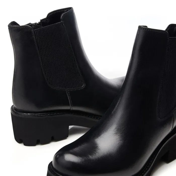 Chunky Boots Women Moda In Pelle Bsoleful BRylee Black Leather