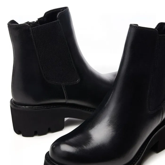 Chunky Boots Women Moda In Pelle Bsoleful BRylee Black Leather
