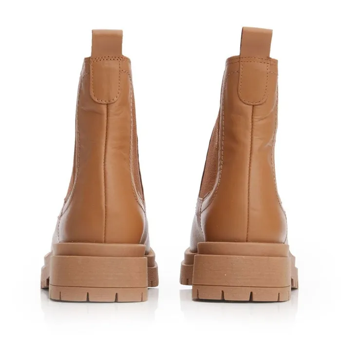 Chunky Boots Women Moda In Pelle Bsoleful BWaya Tan Leather