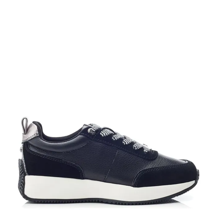 Chunky Trainers Women Moda In Pelle Athenea Black Leather