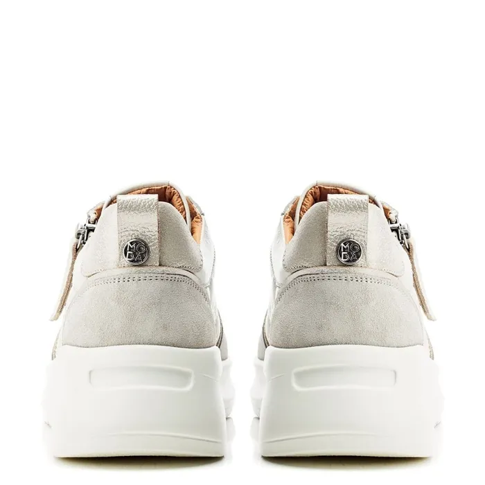 Chunky Trainers Women Moda In Pelle Courtlyn Off White Leather