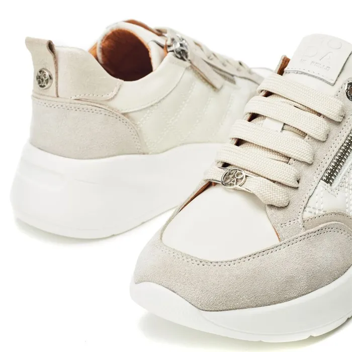Chunky Trainers Women Moda In Pelle Courtlyn Off White Leather