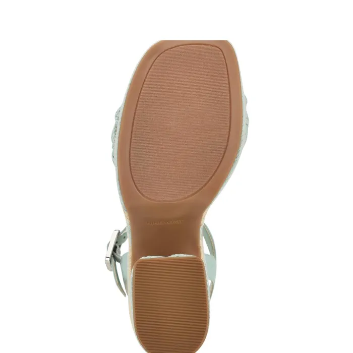 Cinka Woven Platform Sandals Mint Green Women Nine West Wedges Cinka Woven Platform Sandals Mint Green Women Nine West Wedges