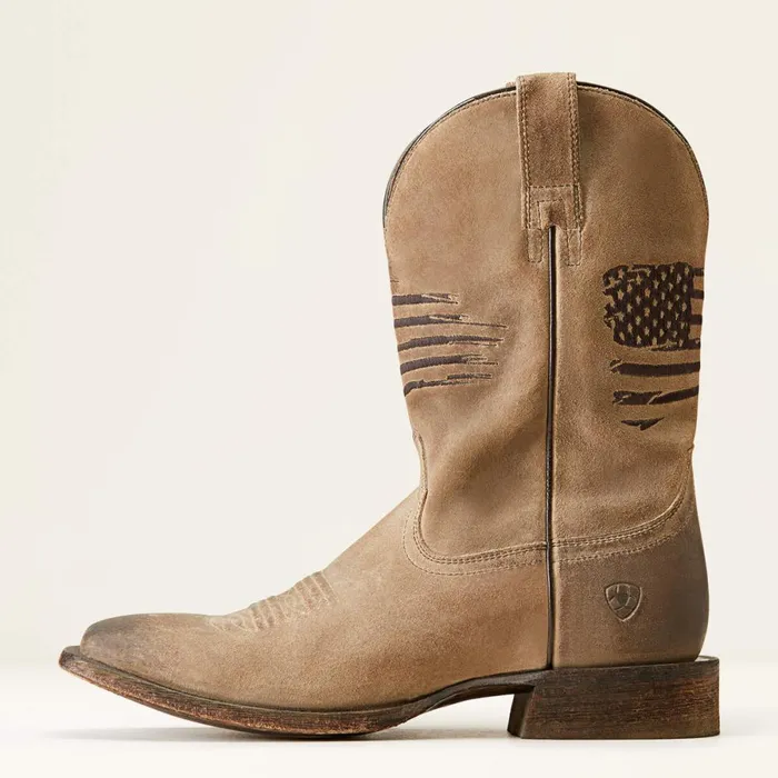 Circuit Patriot Western Boot Burned Grey Roughout Men Ariat Western Boots Circuit Patriot Western Boot Burned Grey Roughout Men Ariat Western Boots