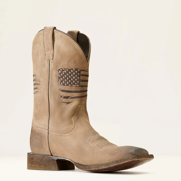 Circuit Patriot Western Boot Burned Grey Roughout Men Ariat Western Boots Circuit Patriot Western Boot Burned Grey Roughout Men Ariat Western Boots