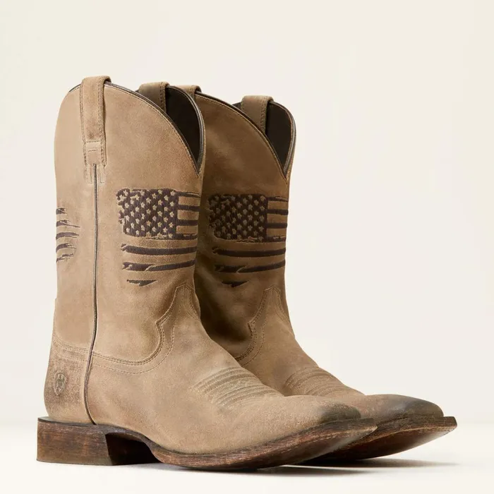 Circuit Patriot Western Boot Burned Grey Roughout Men Ariat Western Boots Circuit Patriot Western Boot Burned Grey Roughout Men Ariat Western Boots