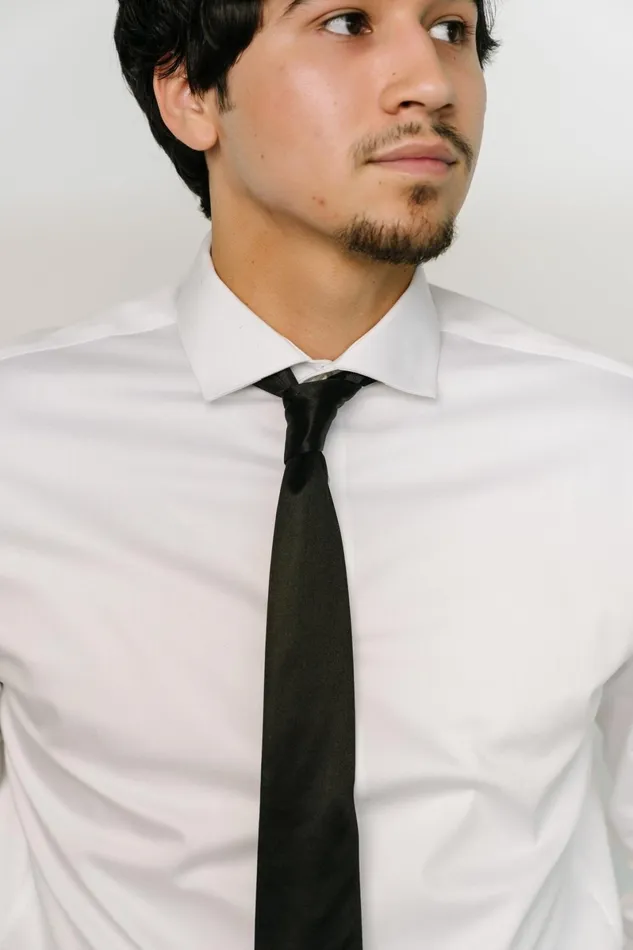 Classic Satin Tie Black Women Baltic Born Ties