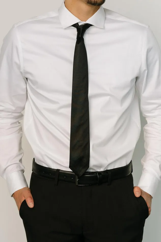 Classic Satin Tie Black Women Baltic Born Ties