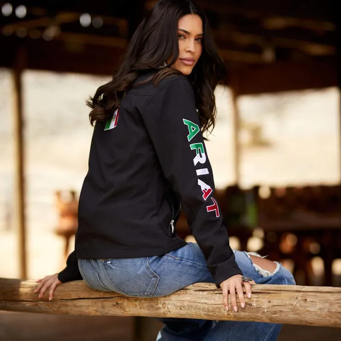 Classic Team Softshell MEXICO Jacket Black Women Ariat Jackets and Vests