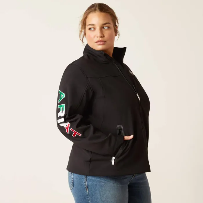 Classic Team Softshell MEXICO Jacket Black Women Ariat Jackets and Vests