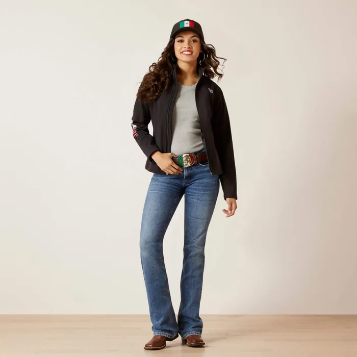 Classic Team Softshell MEXICO Jacket Black Women Ariat Jackets and Vests