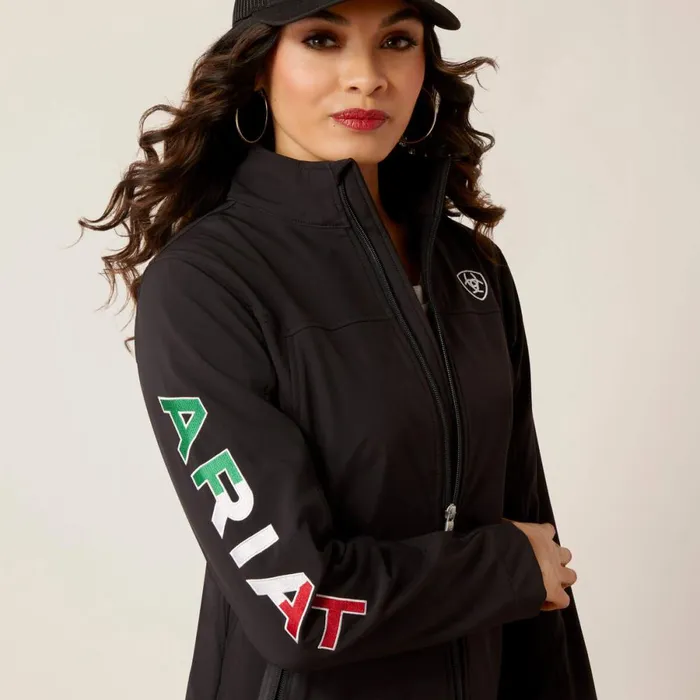 Classic Team Softshell MEXICO Jacket Black Women Ariat Jackets and Vests