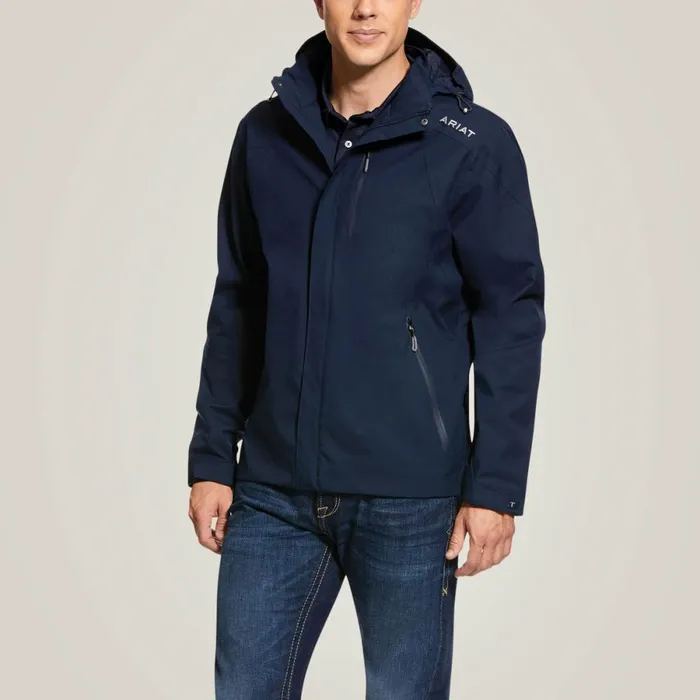 Coastal Waterproof Jacket Navy Men Ariat Jackets and Vests