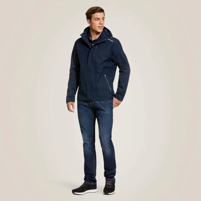 Coastal Waterproof Jacket Navy Men Ariat Jackets and Vests Coastal Waterproof Jacket Navy Men Ariat Jackets and Vests