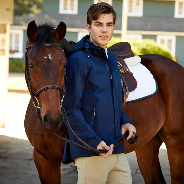 Coastal Waterproof Jacket Navy Men Ariat Jackets and Vests Coastal Waterproof Jacket Navy Men Ariat Jackets and Vests