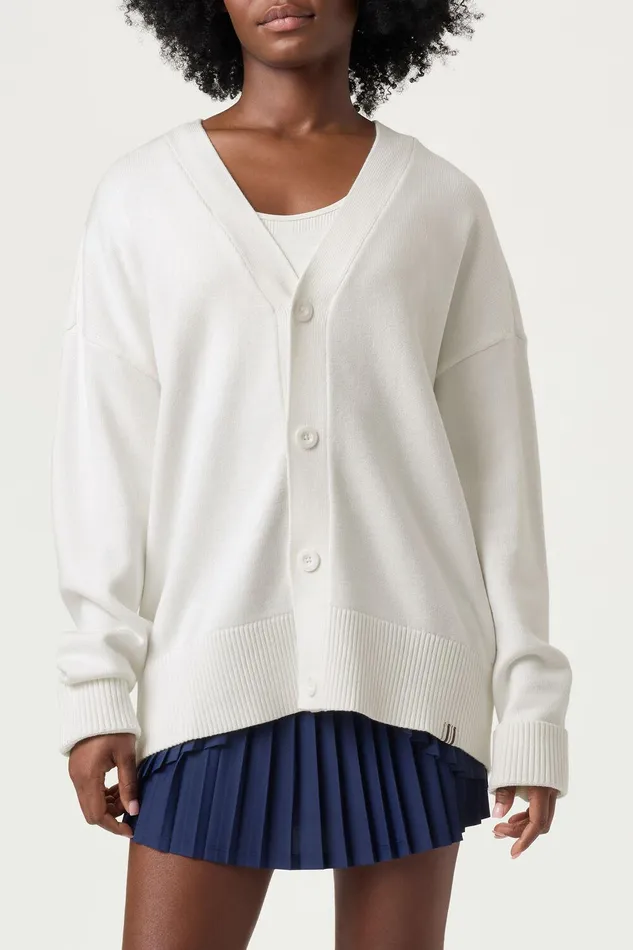Coats and Jackets Women Fila Baseline Cardigan 100 White