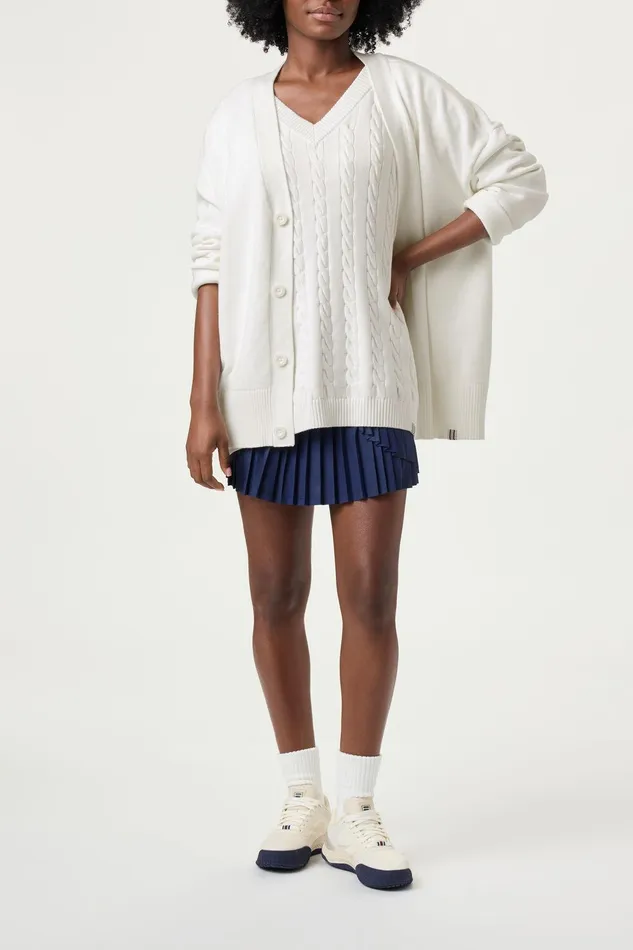 Coats and Jackets Women Fila Baseline Cardigan 100 White