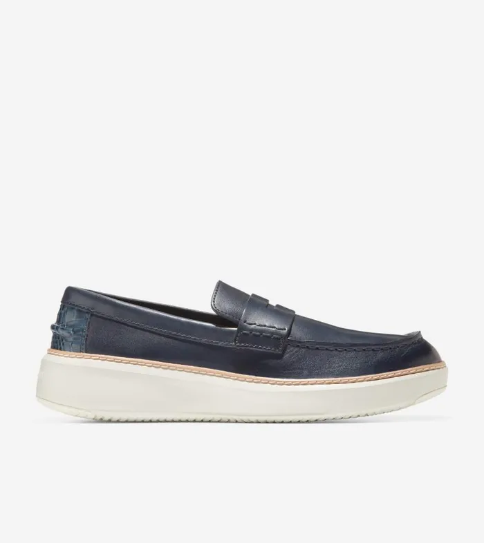 Cole Haan Loafers and Drivers Men Men039s GrandPr Topspin Penny Loafer Blue