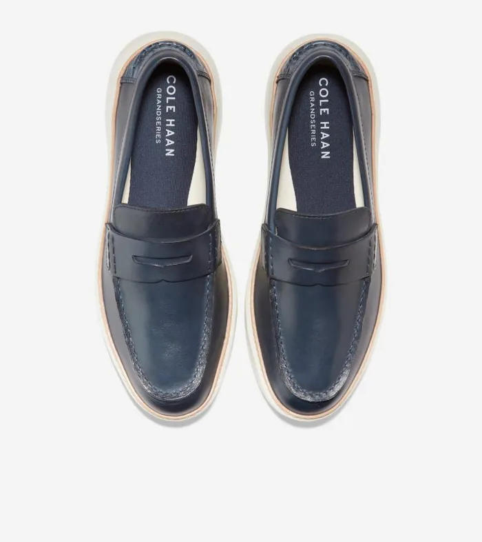 Cole Haan Loafers and Drivers Men Men039s GrandPr Topspin Penny Loafer Blue Cole Haan Loafers and Drivers Men Men039s GrandPr Topspin Penny Loafer Blue