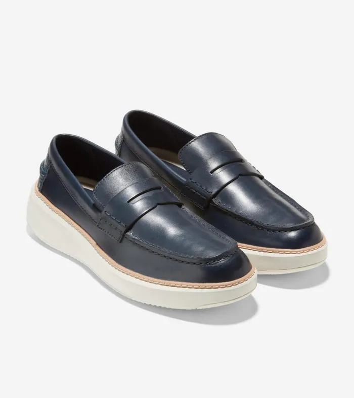 Cole Haan Loafers and Drivers Men Men039s GrandPr Topspin Penny Loafer Blue Cole Haan Loafers and Drivers Men Men039s GrandPr Topspin Penny Loafer Blue