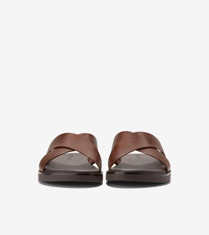 Cole Haan Sandals Men Men039s NANTUCKET CROSS STRAP SANDAL Brown Cole Haan Sandals Men Men039s NANTUCKET CROSS STRAP SANDAL Brown