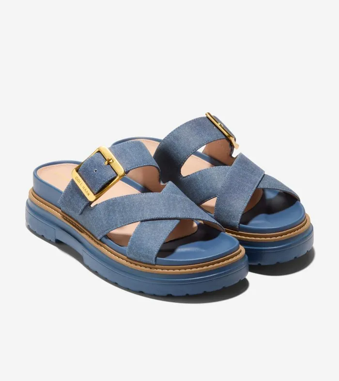Cole Haan Sandals Women Women039s Fraya Slide Sandals Blue Cole Haan Sandals Women Women039s Fraya Slide Sandals Blue