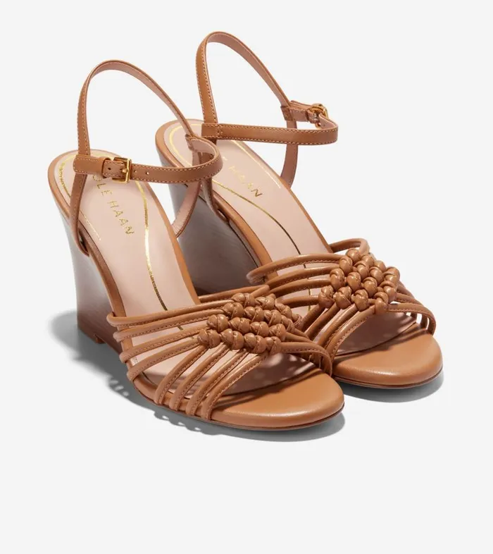Cole Haan Sandals Women Women039s JITNEY KNOT WEDGE Brown Cole Haan Sandals Women Women039s JITNEY KNOT WEDGE Brown