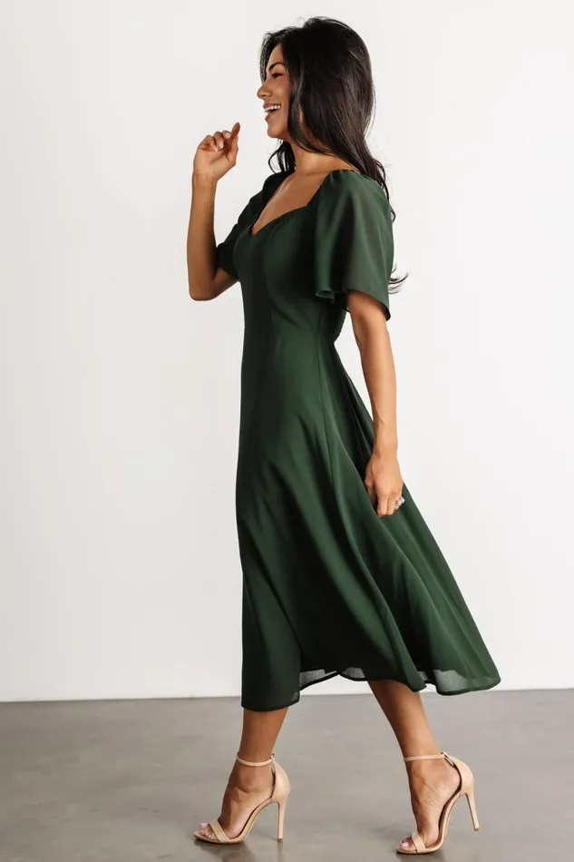 Colette Sweetheart Midi Dress Evergreen Women Baltic Born Midi Dresses Colette Sweetheart Midi Dress Evergreen Women Baltic Born Midi Dresses