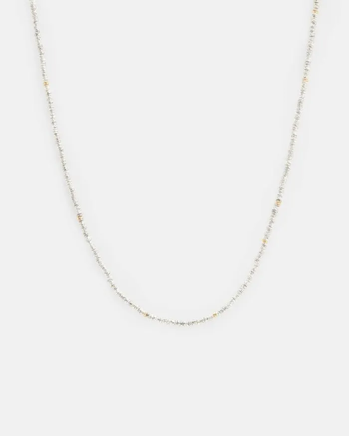 Colton Beaded Necklace Wrm Slverwrm Bras Men AllSaints Jewelry